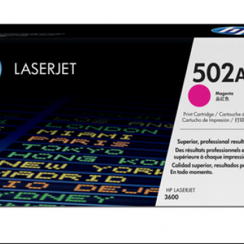 Cartucho original de tóner magenta 502A LaserJet